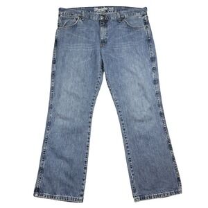 Wrangler Retro Slim Boot Jeans Men 38x30 Blue Cotton Cowboy Western Rodeo